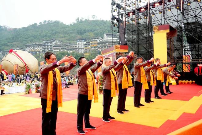 五星酒业承古训铸酱香伟业开元棋牌试玩乙巳重阳祭水(图6)